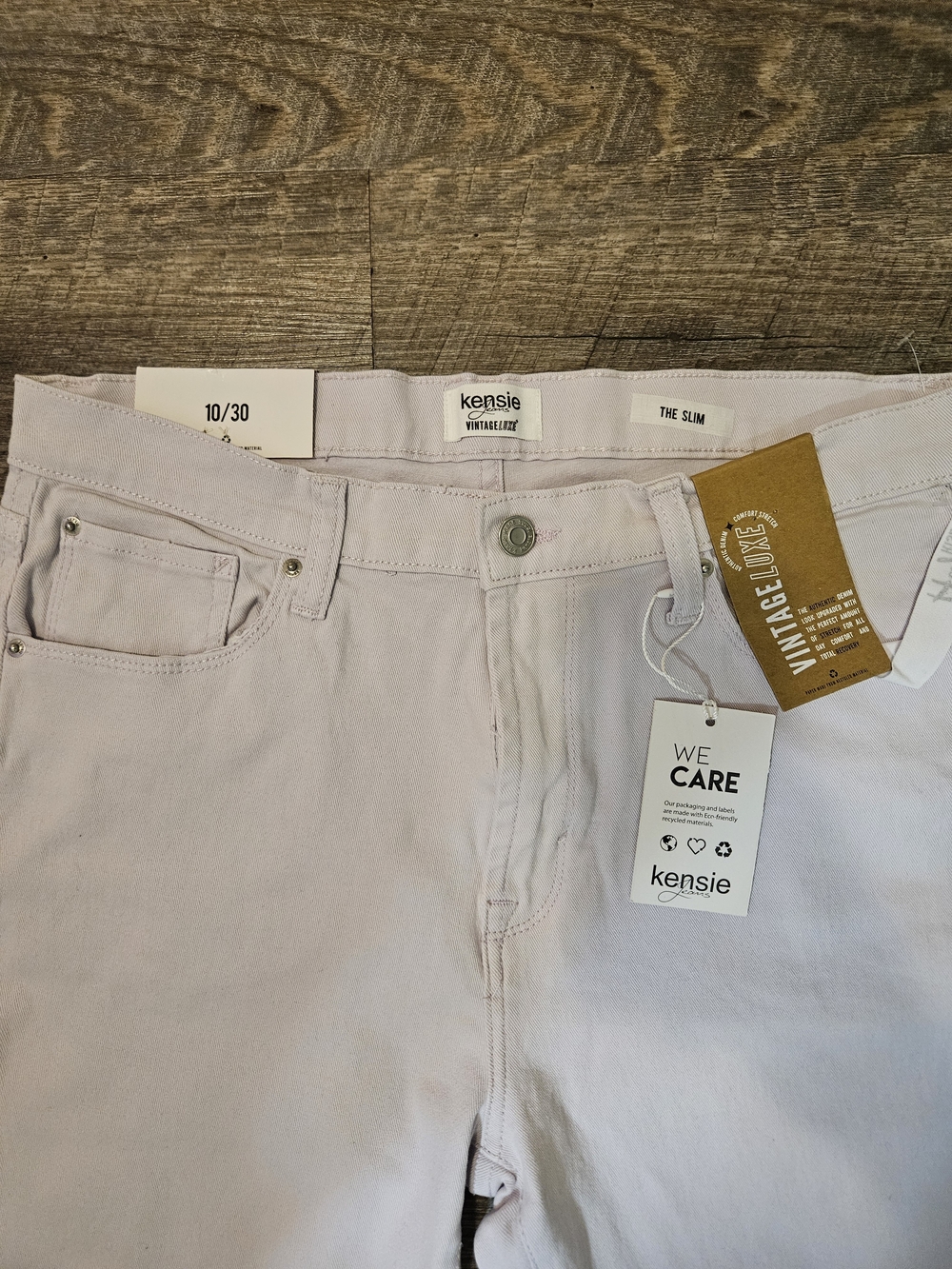 Kensie Vintage Luxe 'The Slim' Women's Light Purple Jeans